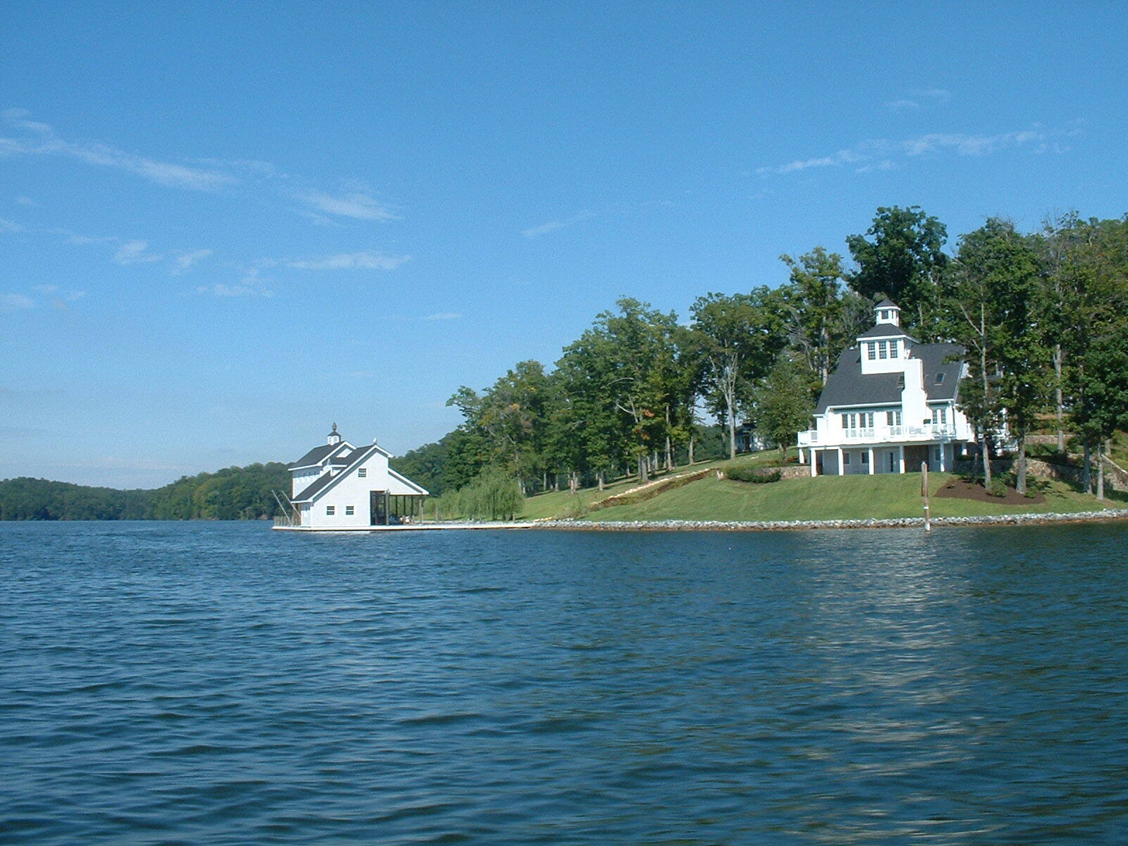 House near at lakeside