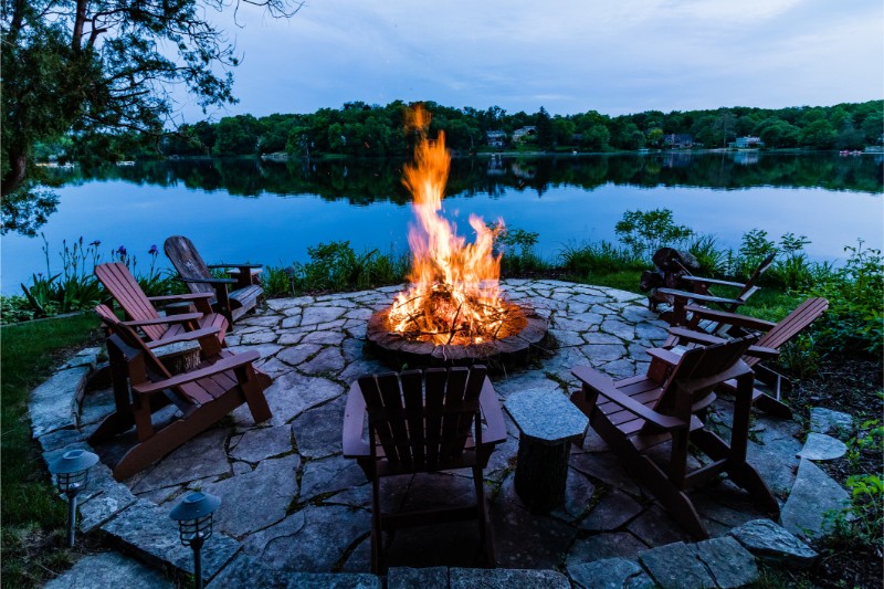 Sitting Around a Fire Pit
